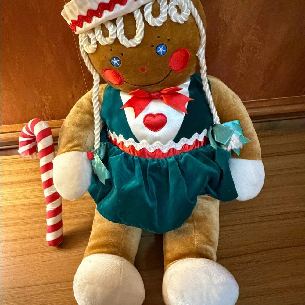 VTG Target Gingerbread Girl Plush Stuffed Christmas 1990 Commonwealth